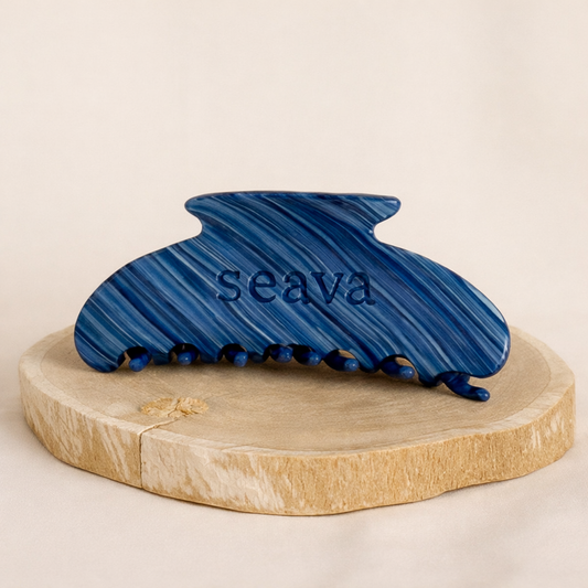 Blue Marble Claw Clip